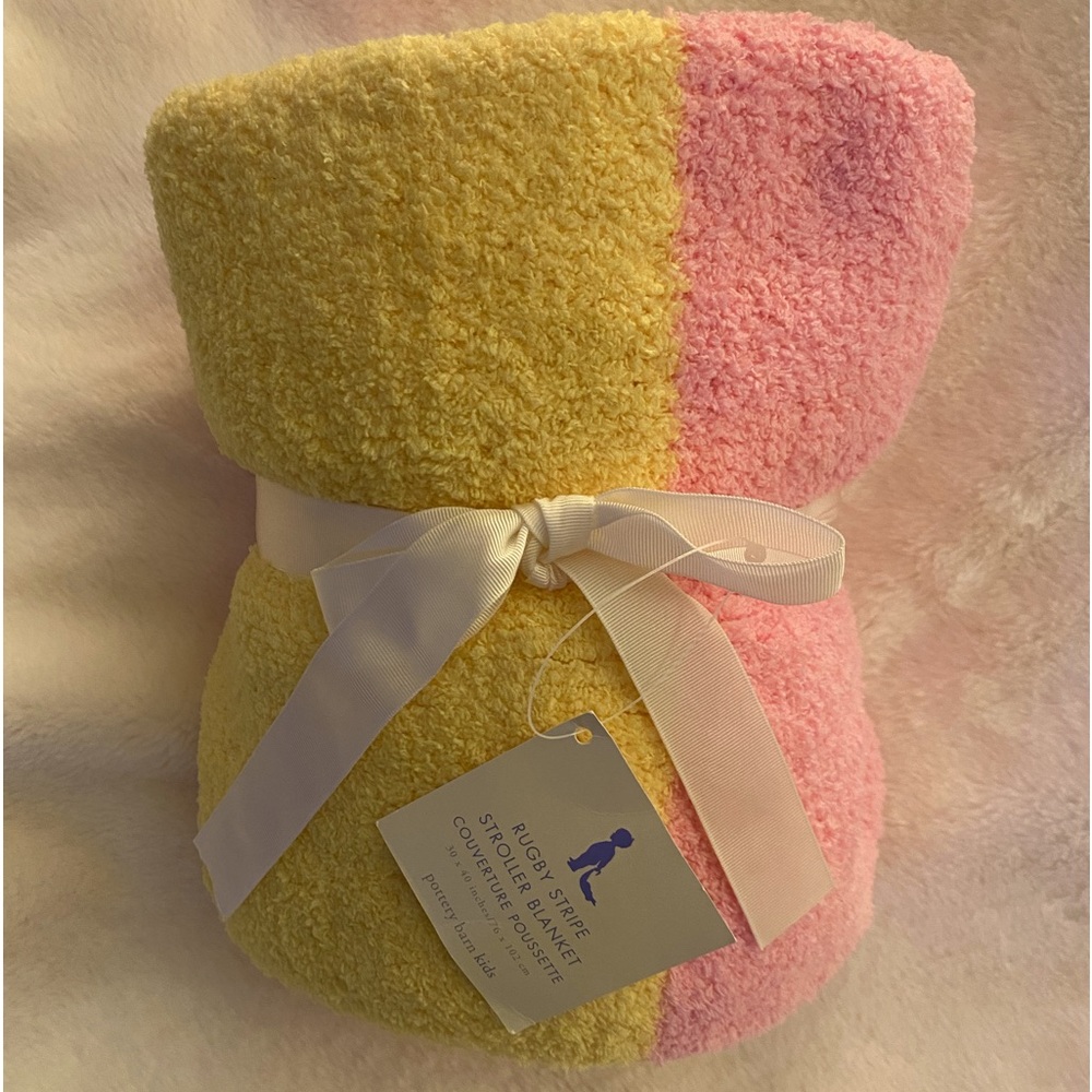 Pottery Barn Kids Rugby Stripe Stroller Blanket